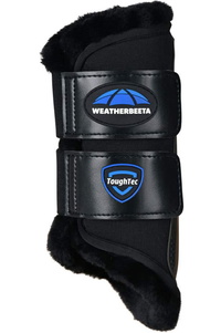 2025 Weatherbeeta Tough-Tec Comfy Fleece Brushing Boots 1027505 - Black / Black